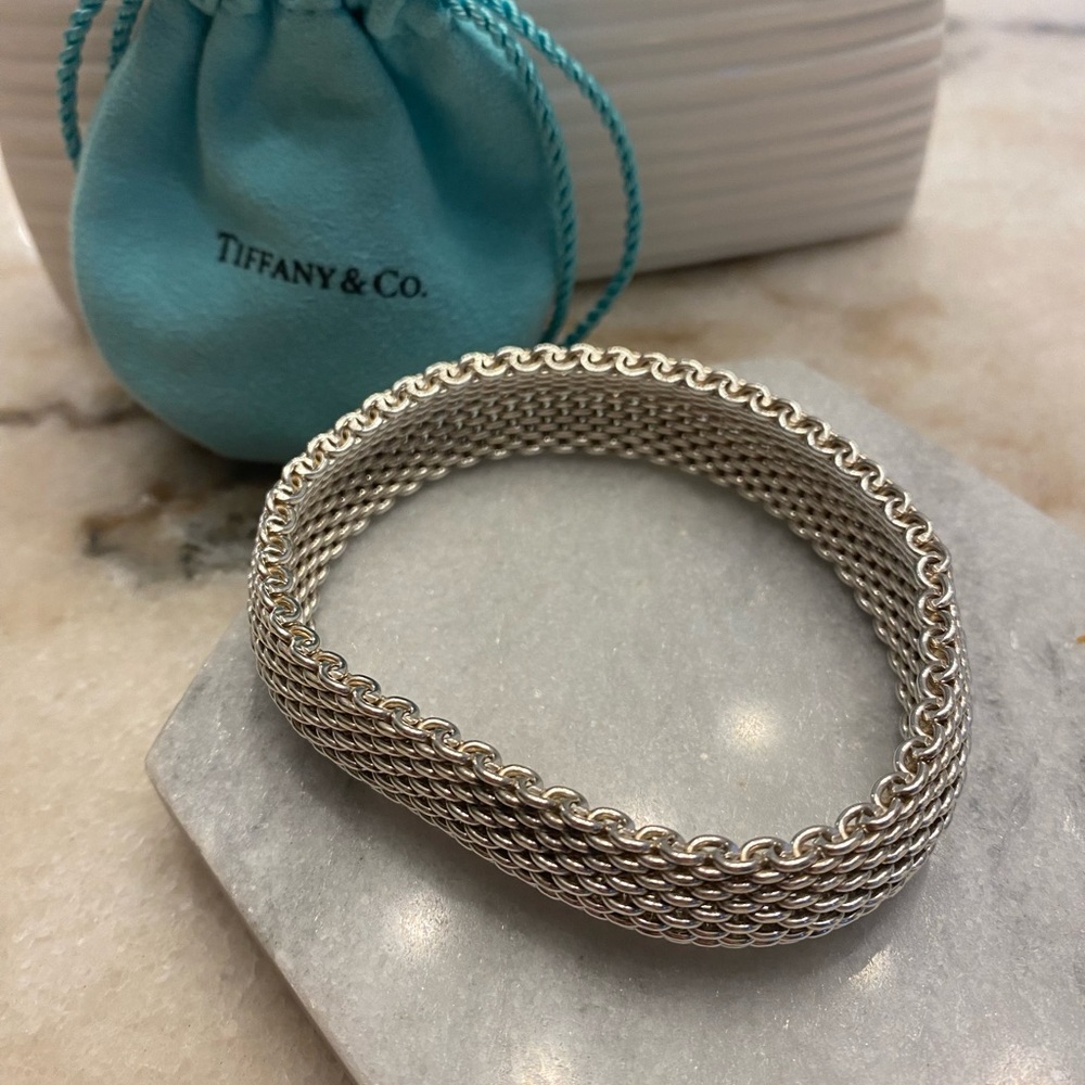 Tiffany & Co - Somerset - Mesh Bangle Bracelet
